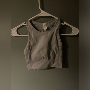 Size 4 lulu lavender long line bra/tank